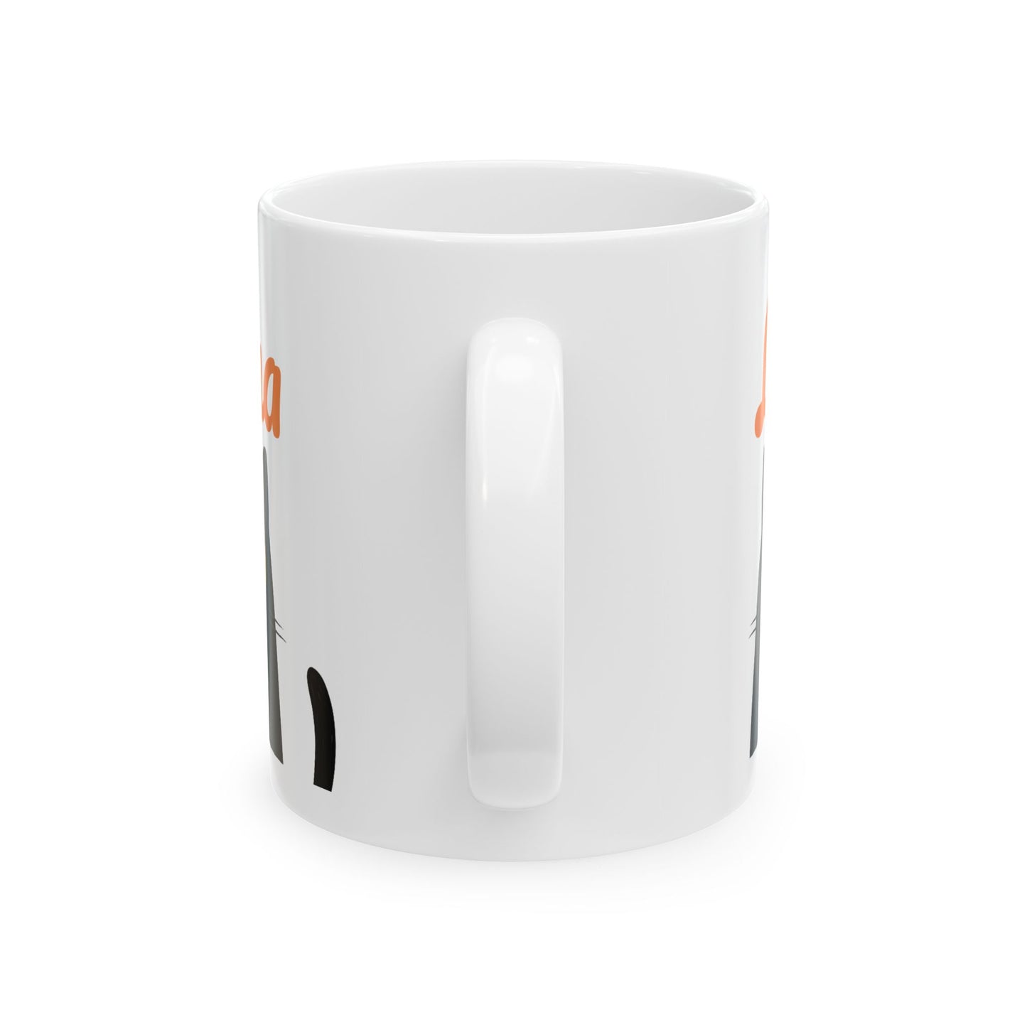 Personalized Black Cat Mug β Cute Cartoon Cat Coffee Cup β Custom Gift