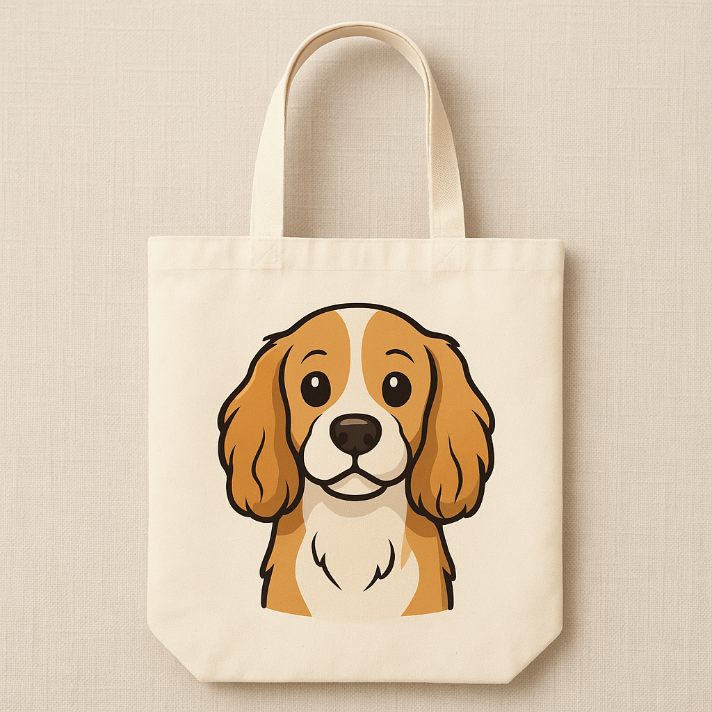 Custom Cartoon Pet Portrait Tote Bag – Personalized with Your Pet’s Image