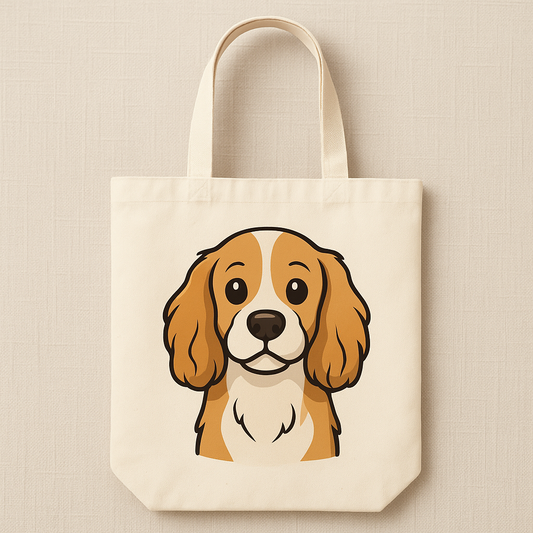 Custom Cartoon Pet Portrait Tote Bag – Personalized with Your Pet’s Image