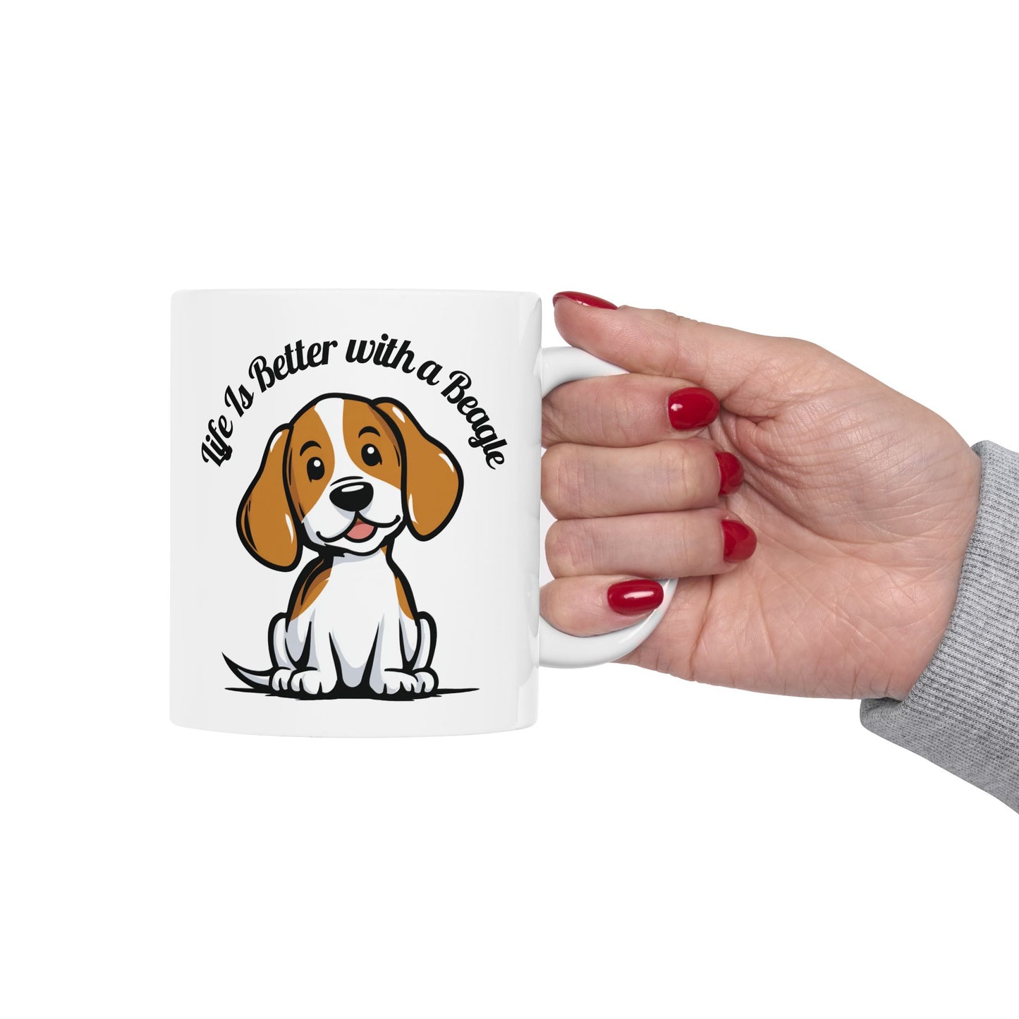 Life Is Better with a Beagle Mug Funny Dog Lover Gift Coffee Cup for Dog Mom Dad Owner