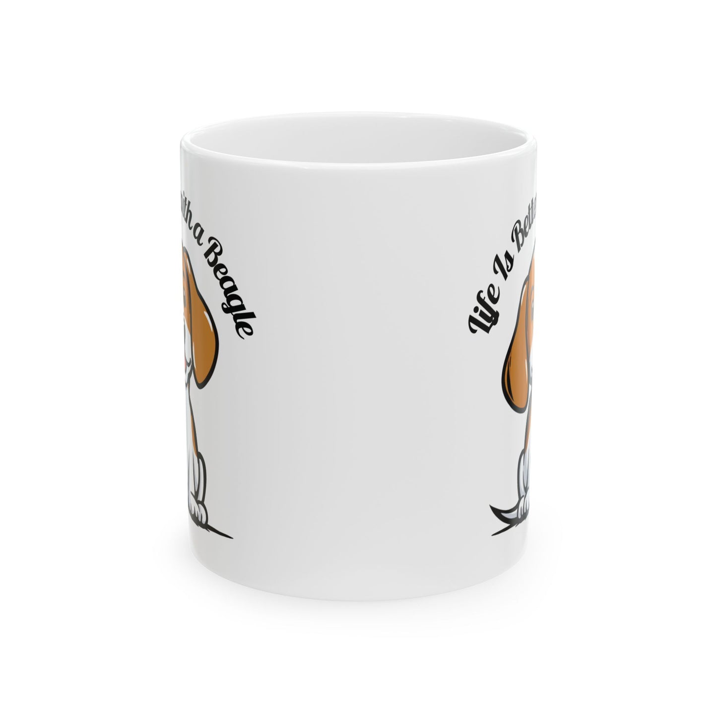 Life Is Better with a Beagle Mug Funny Dog Lover Gift Coffee Cup for Dog Mom Dad Owner